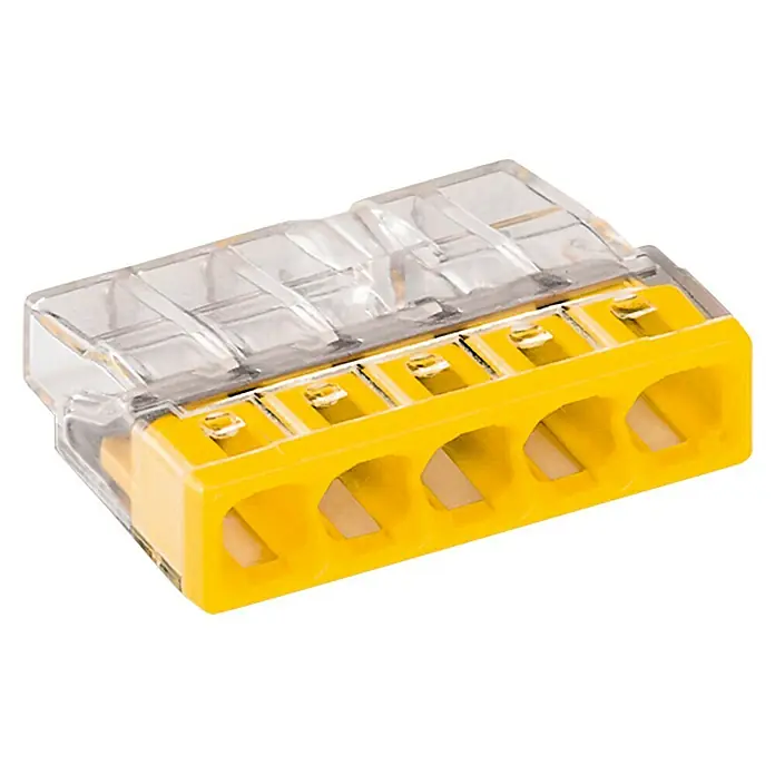 Wago Steckklemme Compact - Anzahl Leiter: 5 Stk., 0,5 - 2,5 mm², 10 Stk. - Vorderansicht