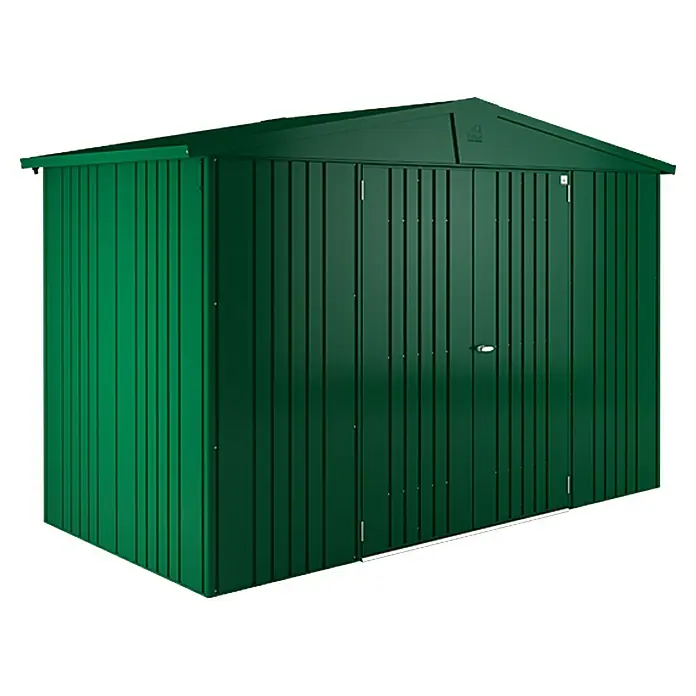 Biohort Caseta para jardín Europa - 316 x 156 cm, Acero, Verde oscuro