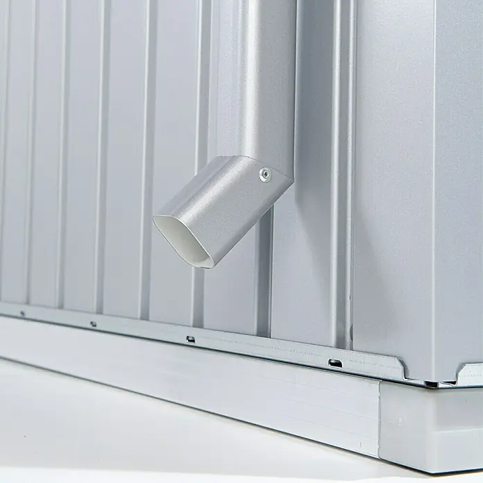 Biohort Regenfallrohr-Set - Länge: 1,82 m, Silber Metallic, 2 Stk.