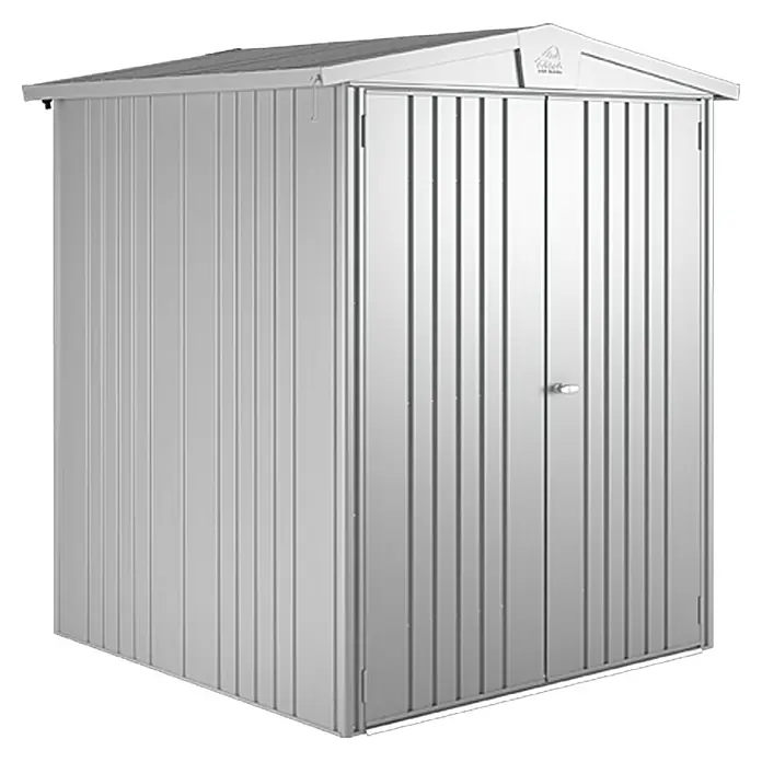 Biohort Caseta para jardín Europa - 172 x 156 cm, Acero, Plateado metálico
