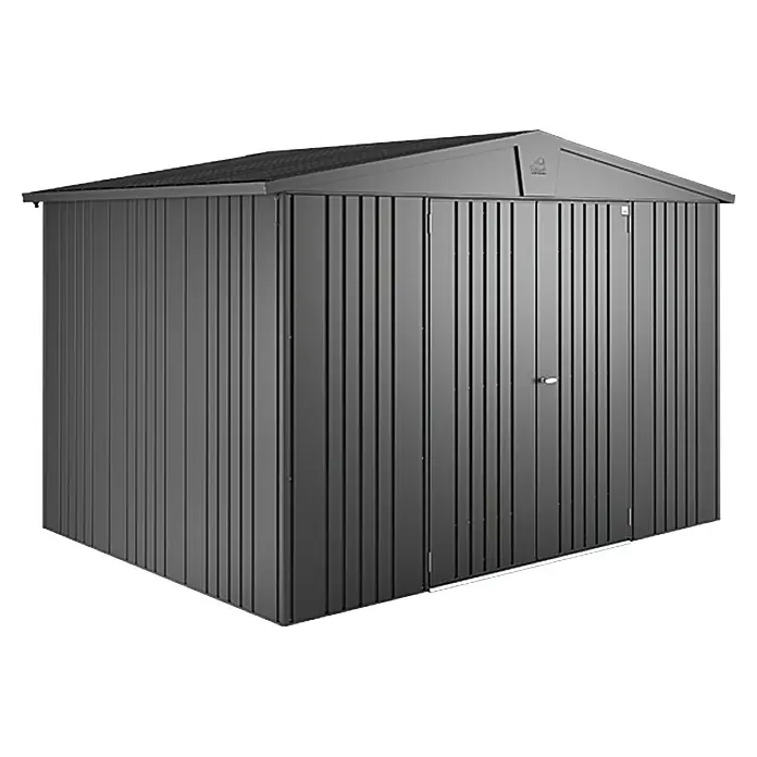 Biohort Caseta para jardín Europa - 316 x 228 cm, Acero, Gris oscuro metalizado