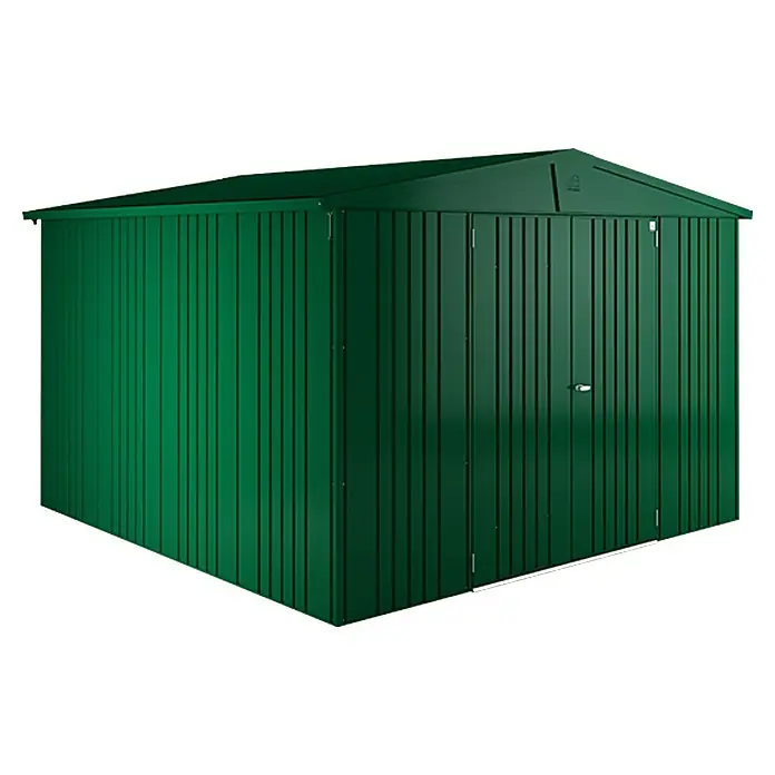 Biohort Caseta para jardín Europa - 316 x 300 cm, Acero, Verde oscuro