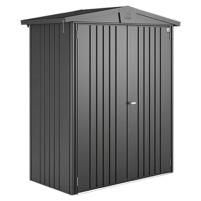 Biohort Caseta para jardín Europa - 172 x 84 cm, Acero, Gris oscuro metalizado