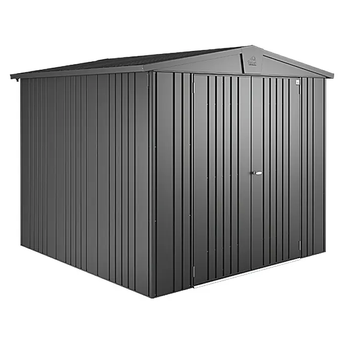 Biohort Caseta para jardín - 244 x 228 cm, Acero, Gris oscuro metalizado