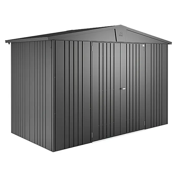 Biohort Caseta para jardín Europa 4A - 316 x 156 cm, Acero, Gris oscuro metalizado