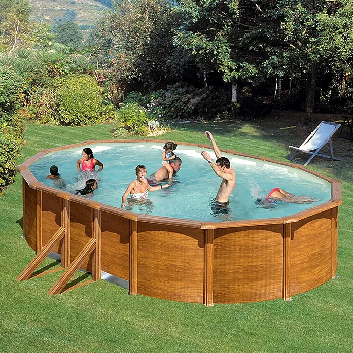 myPool Pool-Set Feeling - 500 x 300 x 120 cm, 16.000 l, Holz - Stimmungsaufnahme