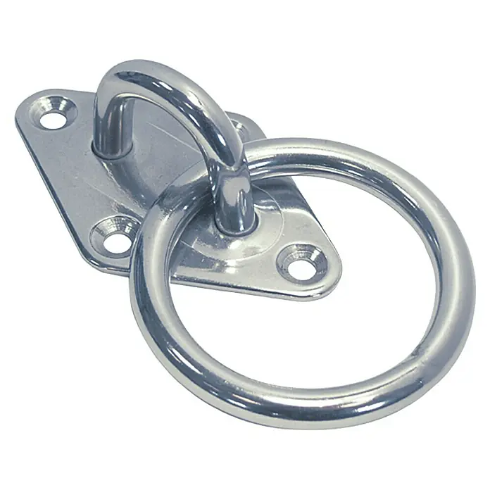 Mastplatte - Ring, 5 mm, Edelstahl, A2