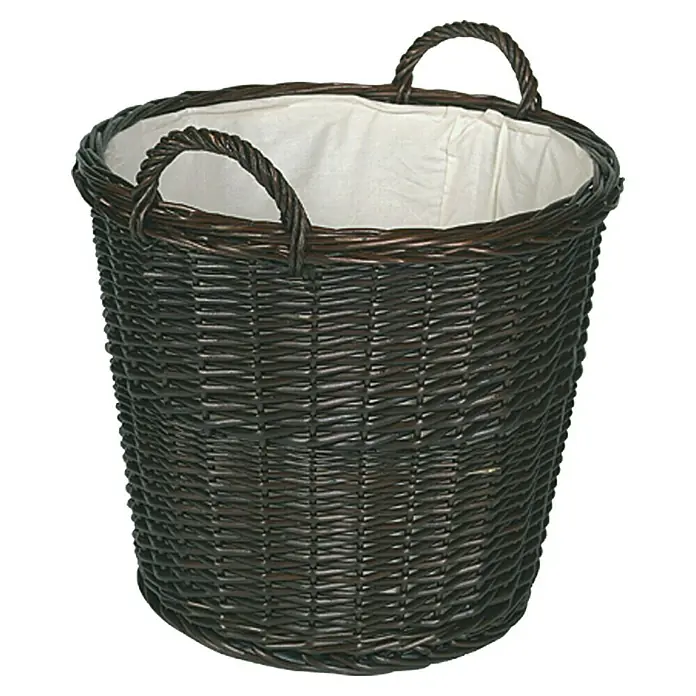 Lienbacher Weidenkorb - Durchmesser: 41 cm, Holz, Höhe: 50 cm - Vorderansicht