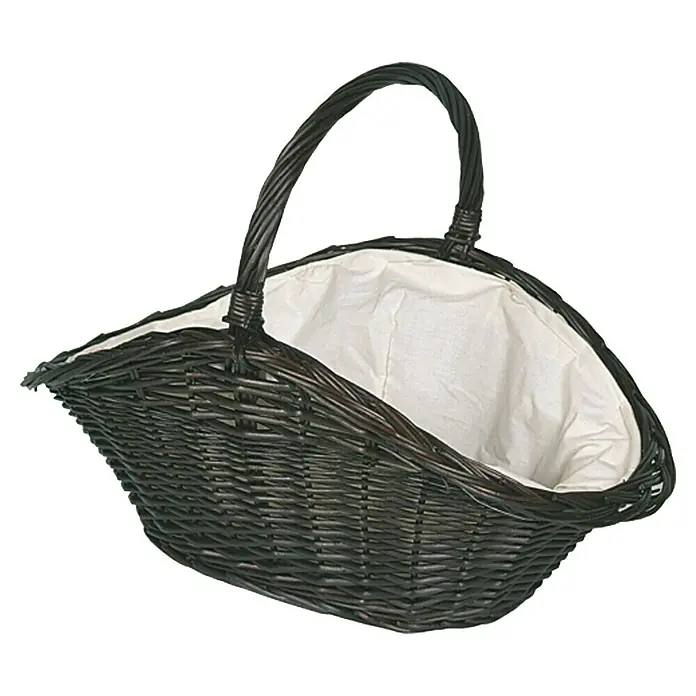 Lienbacher Weidenkorb - 70 x 45 cm, Braun/Weiß - Vorderansicht
