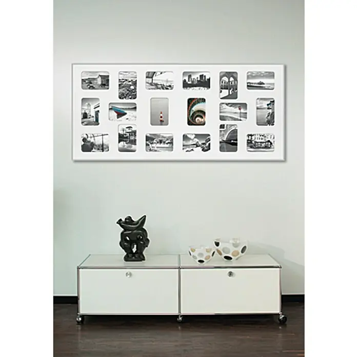 Collagerahmen Pixel - Silber, 109,2 x 49,5 cm, Aluminium