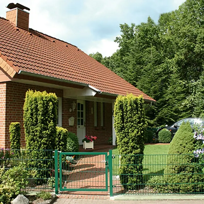 Kraus Zauntor - 1 x 1 m, Grün, Stahl - Stimmungsaufnahme