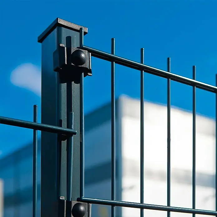 Kraus Zaunpfosten - Höhe: 1.800 mm, Anthrazit, Metall - Linke Seitenansicht