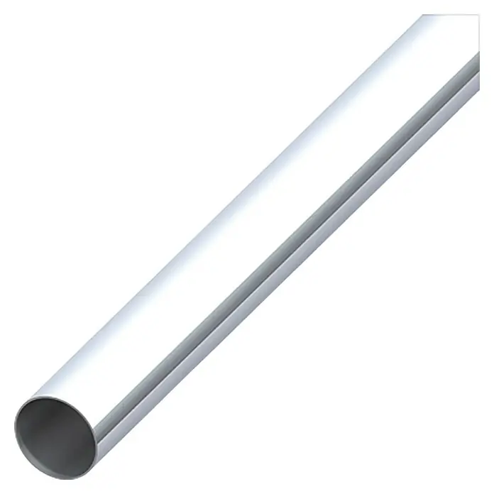 Kantoflex Rundrohr - 25 x 1.000 mm, Verchromt - Linke Seitenansicht