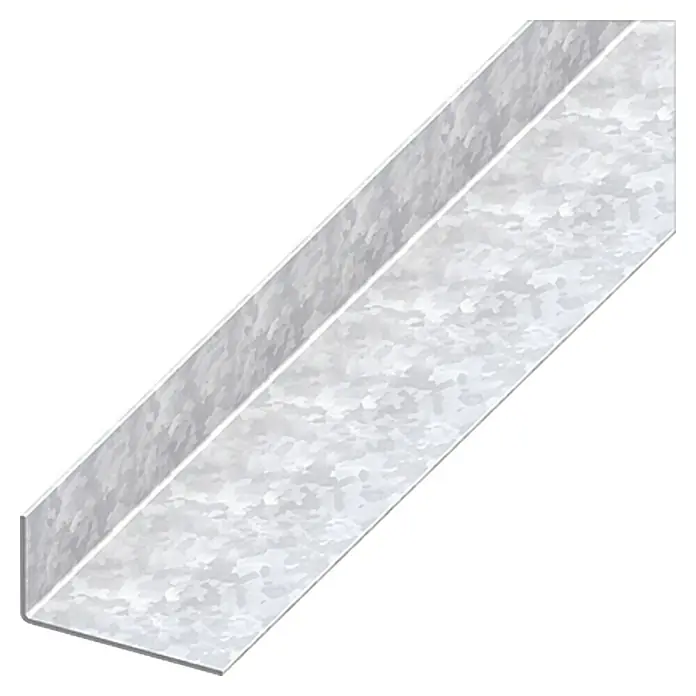 Kantoflex Winkelprofil - 1.000 x 23,5 x 43,5 mm, Stärke: 1,2 mm, Stahl, Verzinkt - Linke Seitenansicht