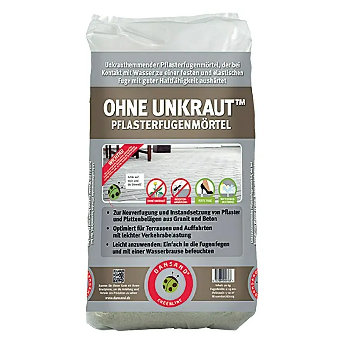 Dansand Fugenmörtel No Grow - Beige/Grau, Fugenbreite: 3 mm - 10 mm, 20 kg