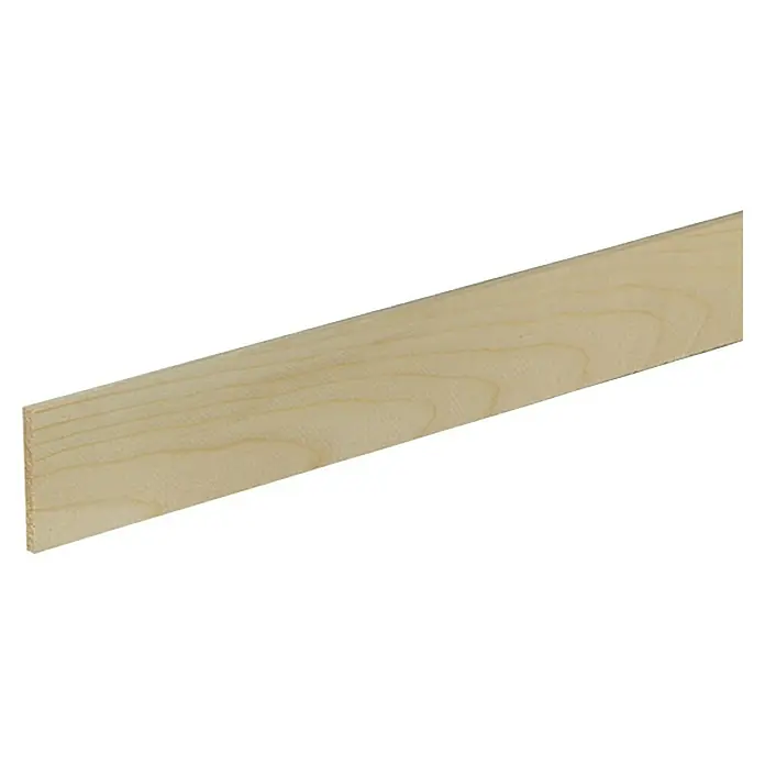 Flachleiste - 1 m x 0,5 cm x 4,6 cm, Fichte/Kiefer - Linke Seitenansicht