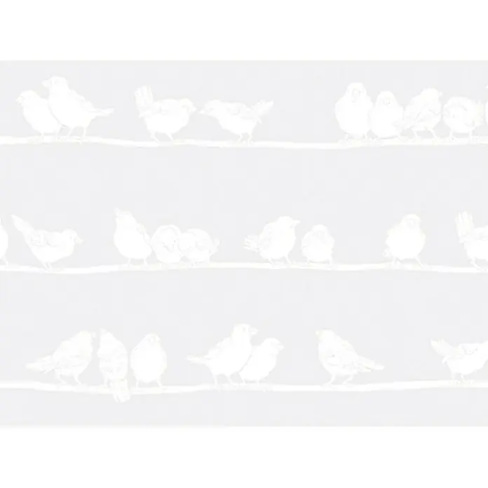 D-c-fix Static Premium Glasfolie Static Premium - 150 x 45 cm, Weiß, Filippa, Statisch haftend - Detailaufnahme