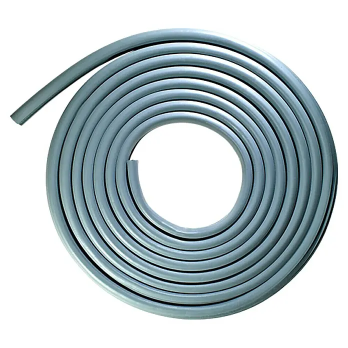 Solid Elements Türdichtung - Grau, 5 m x 14,4 mm x 15 mm, Geeignet für: Stahlzargen - Vorderansicht