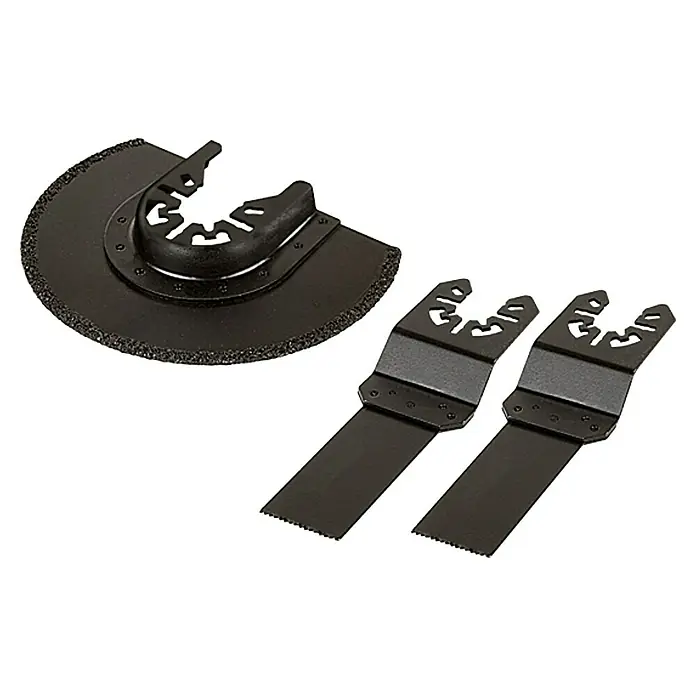 Wolfcraft Sägeblatt-Set für Vibrationssägen - 3 -tlg., BIM - Vorderansicht