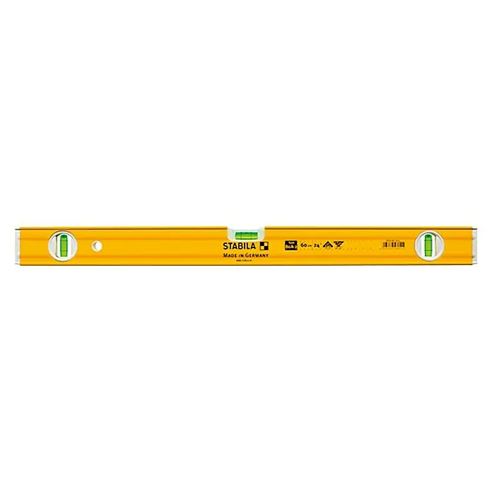 Stabila Wasserwaage Typ 80 A-2 - Länge: 200 cm, Anzahl Libellen: 3 Stk. - Vorderansicht