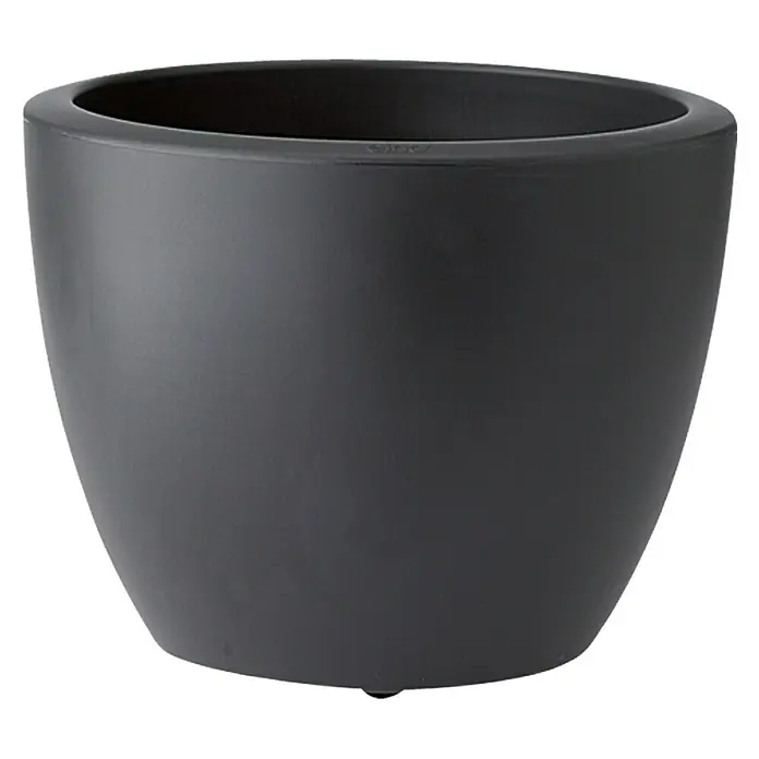 Elho Pure Tegla za cvijeće Soft Round Wheels - Maks. vanjski promjer: 50 cm, Antracit, Plastika - Pogled sprijeda