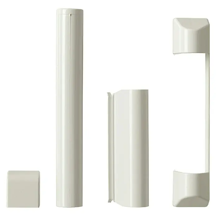 Solid Elements Scharnierkappen-Set - 4 -tlg., Weiß - Vorderansicht