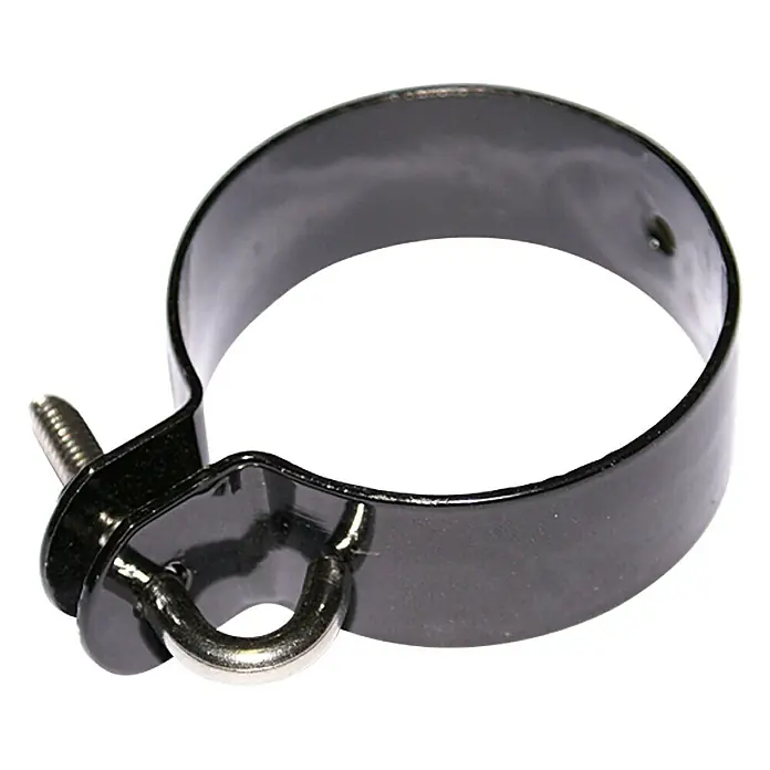 Hadra Zaunschelle - Durchmesser: 60 mm, Schwarz