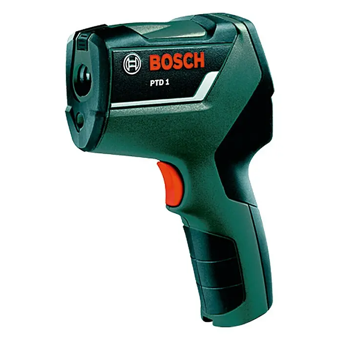 Bosch Thermodetektor PTD 1 - -20 °C bis +200 °C (Oberflächen), Optimaler Messabstand: 0,5 - 1 m
