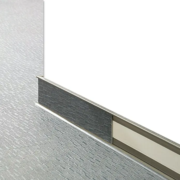 LOGOCLIC Plankenprofil - Champagner, 2,5 m x 11,8 mm x 58 mm - Stimmungsaufnahme