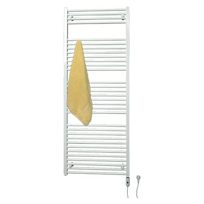 Admiral Elektro-Badheizkörper Berlin - 60 x 167 cm, 900 W, Weiß, Heizstab - Vorderansicht