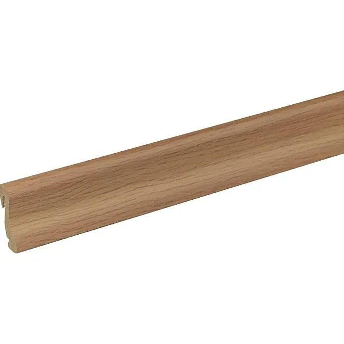 Profiles and more Podna kutna lajsna FU18H kesten - 2,4 m x 18,5 mm x 38,5 mm, Vitičasti oblik - Pogled s lijeve strane
