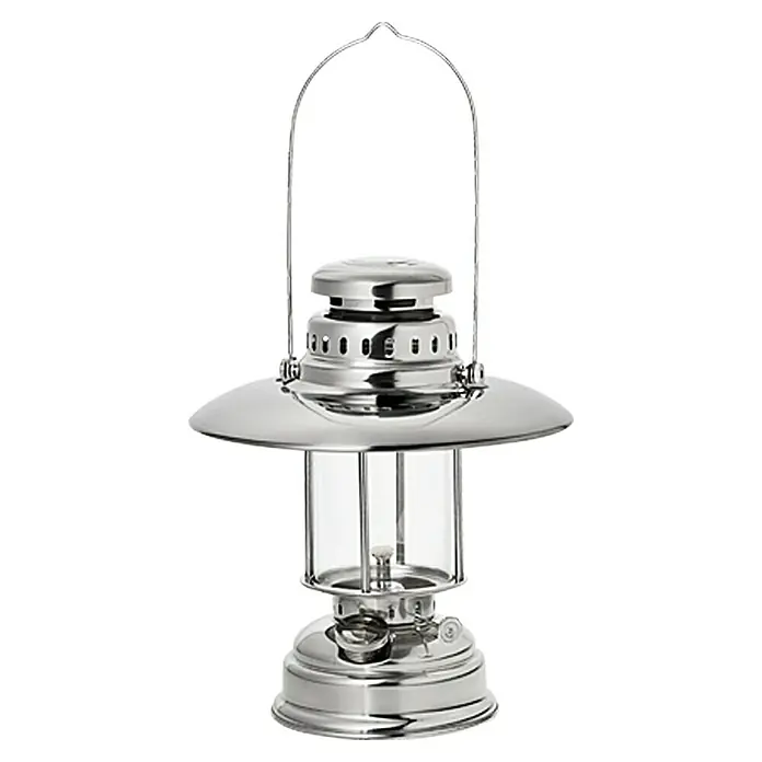 Öl-Lampe Merkur - Silber, Höhe: 32 cm - Vorderansicht