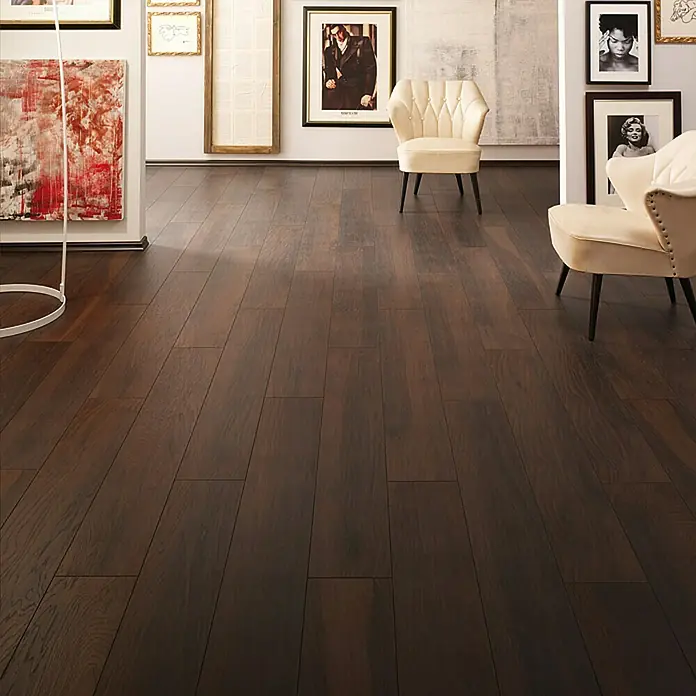 LOGOCLIC Vinto Laminat Hickory Narava - 1.285 x 192 x 10 mm, Rustikalni pod - Živopisni prikaz