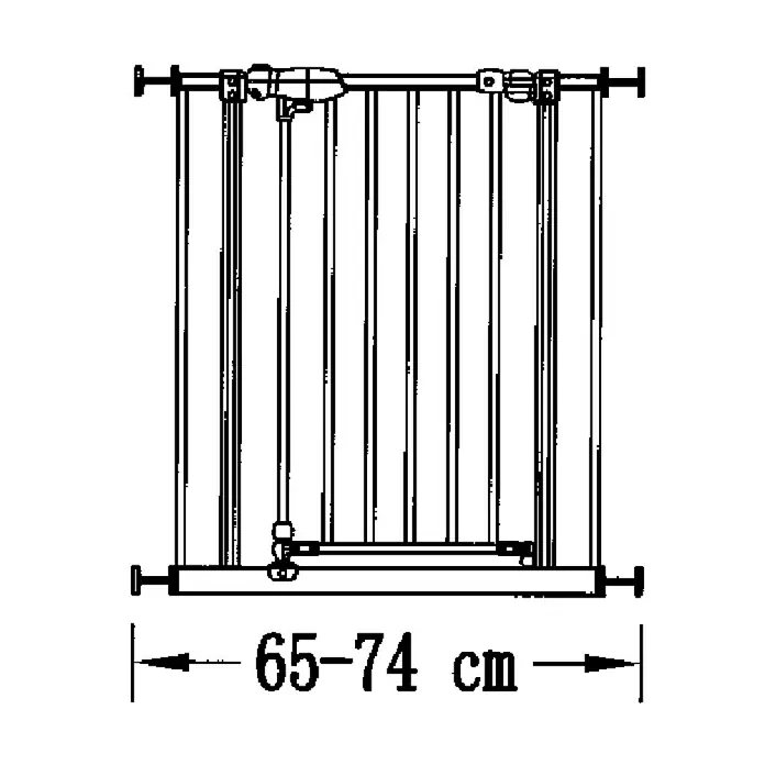Sicherheitsgitter Premium - Höhe: 75 cm, 65 cm - 104 cm - Skizze