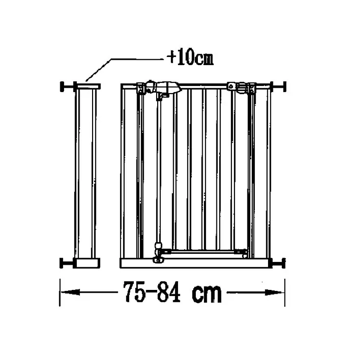 Sicherheitsgitter Premium - Höhe: 75 cm, 65 cm - 104 cm - Skizze