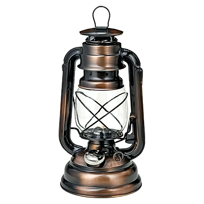 Öl-Lampe - Kupfer, Höhe: 25 cm - Vorderansicht