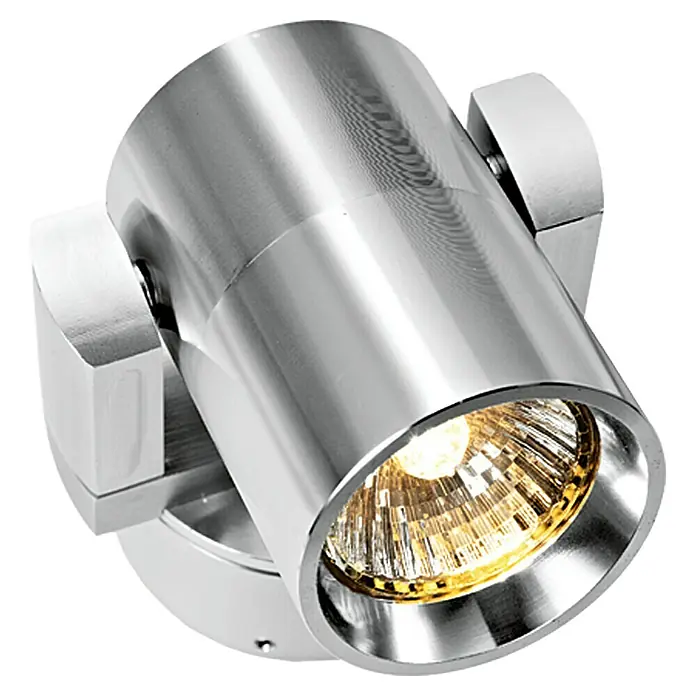Voltolux Alu-Design Foco para pared y techo Serino - 50 W, Aluminio, L x An x Al: 8,5 x 6,5 x 15,5 cm