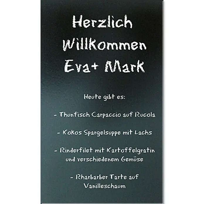 Tafelboard - 40 x 60 cm, Schwarz, Matt
