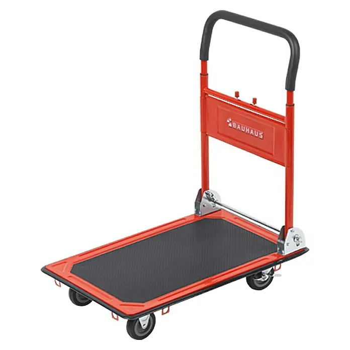 BAUHAUS Kolica s platformom - Čelik, Nosiva sila: 150 kg, Sklopivo - Pogled s lijeve strane