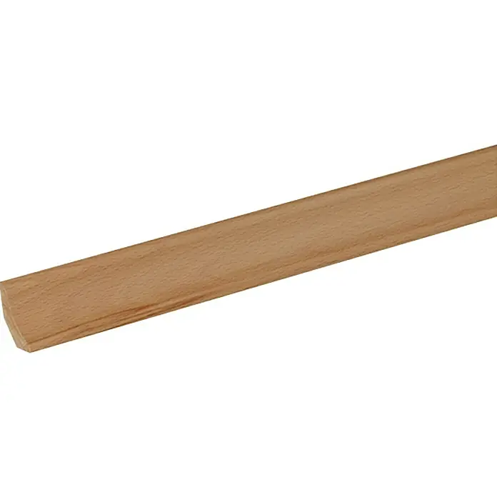 Masivna letvica - 2,4 m x 16 mm x 30 mm, Bukva prigušena, Lakirano - Pogled s lijeve strane