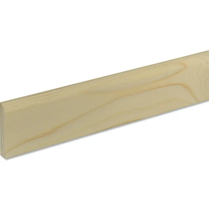 Podna kutna lajsna SF259 - 2,4 m x 1 cm x 5,8 cm, Smreka / bor - Pogled s lijeve strane