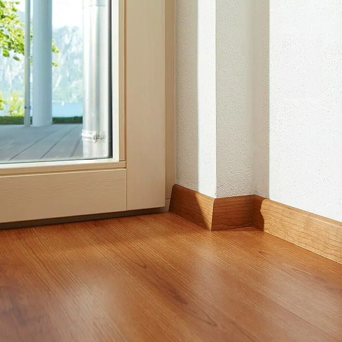 Profiles and more Furnierleiste SU60L Buche gedämpft - 2,5 m x 19 mm x 58 mm, Gerade - Linke Seitenansicht