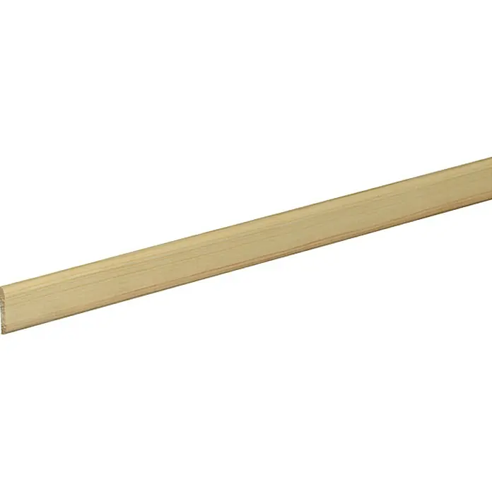 Lajsna za tapete - 2,4 m x 0,4 cm x 2,3 cm, Bor - Pogled s lijeve strane