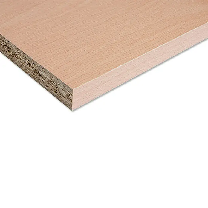 Möbelbauplatte - Buche Hell, 260 x 20 x 1,9 cm - Rechte Seitenansicht