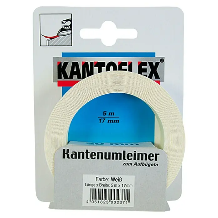Kantoflex Kantenband - Wit, l x b: 5 m x 17 mm - Vooraanzicht