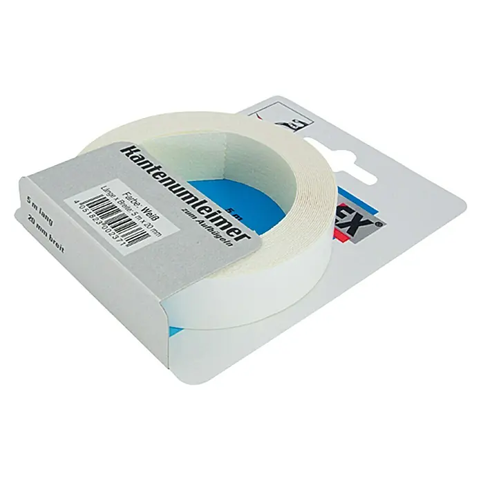 Kantoflex Kantenband - Wit, l x b: 5 m x 20 mm - Zijaanzicht rechts