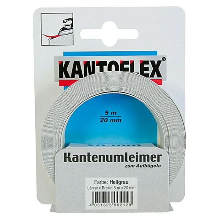 Kantoflex Kantenband - Lichtgrijs, l x b: 5 m x 20 mm - Vooraanzicht