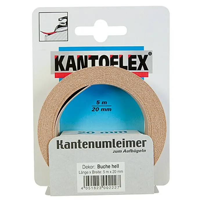 Kantoflex Kantenband - Licht beuken, l x b: 5 m x 20 mm - Vooraanzicht