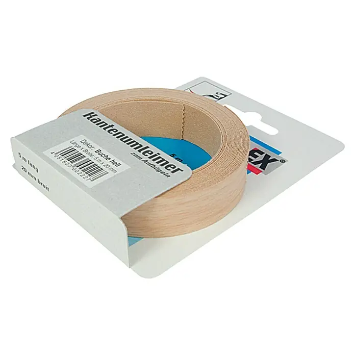 Kantoflex Kantenband - Licht beuken, l x b: 5 m x 20 mm - Zijaanzicht rechts