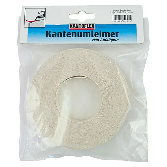 Kantoflex Kantenband - Licht beuken, l x b: 20 m x 20 mm - Vooraanzicht